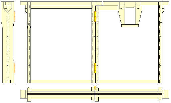 Bifold bee hive frame