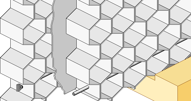 Aluminium comb construction details