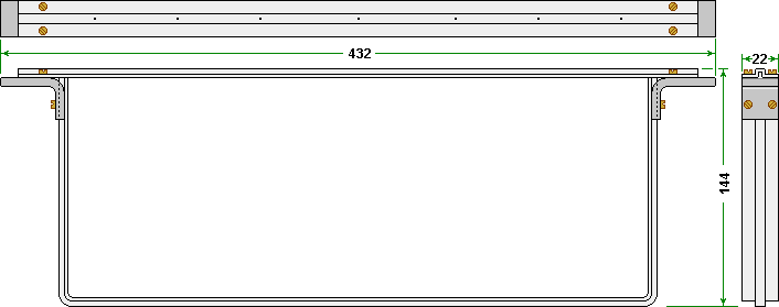 Aluminium frame to suit B.S. Shallow boxes