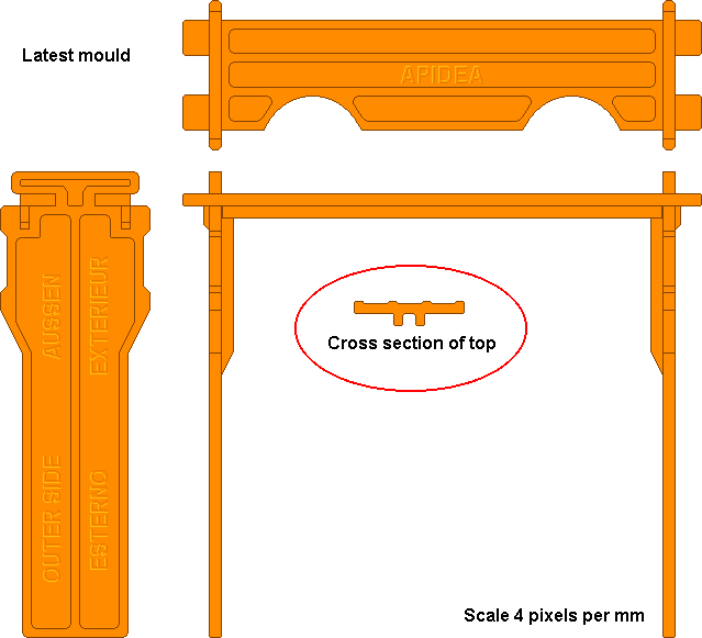 frame for Apidea mating Nuc, latest style