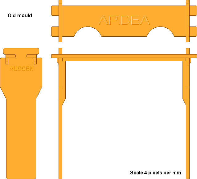 frame for Apidea mating Nuc, old style