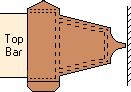 view of  Beesy Lug showing tapered shape and minimum end contact