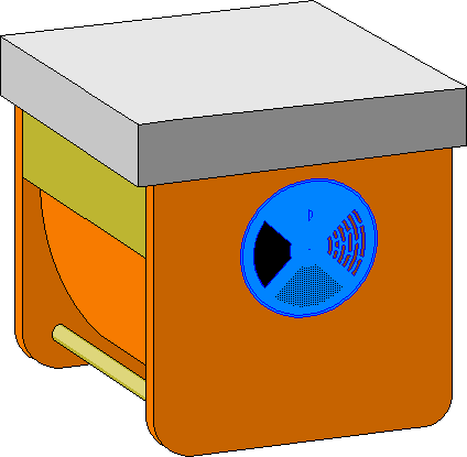 Catenary Hive, designed by Bill Bielby