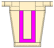 Cell space with Blanker showing Bee Space