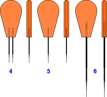 Mounted needles for clumsy fingers