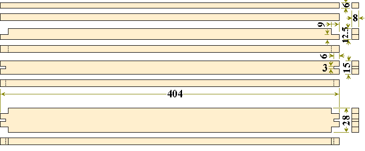 Commercial Bottom Bars Drawing