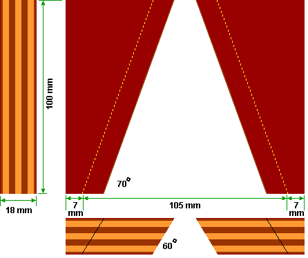 box mounted parts of compound dovetail