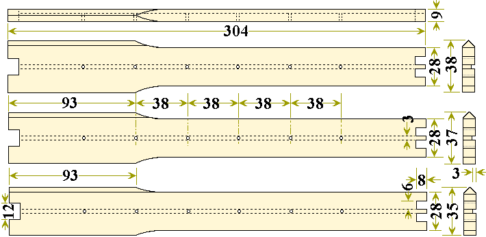 Deep 14 x 12 Side Bars Drawing