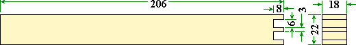 Drone frame middle strut