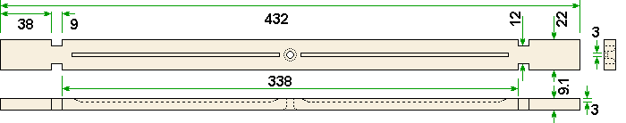 drone frame top bar