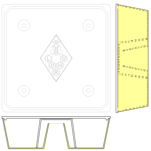 Square Plastic Feeder