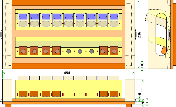 lid for swarm boxes that enables filling of queen travelling cages with attendants