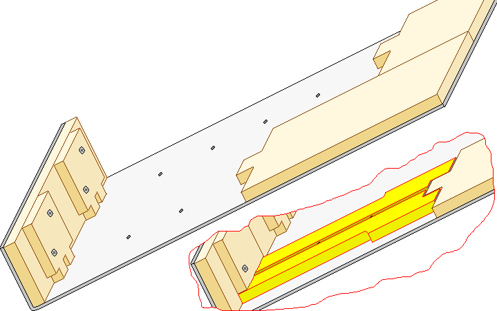 Frame side drilling jig for B.S. bee hive frames