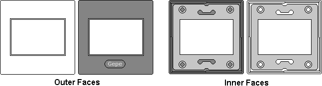 Drawing of Gepe slide mount