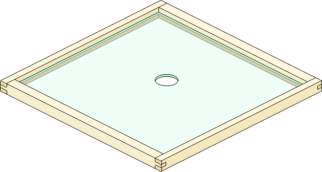 Single Pane Glass Quilt for National Bee Hive