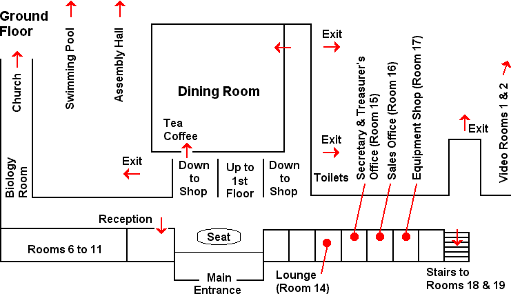 Layout of Ground Floor at Gormanston College