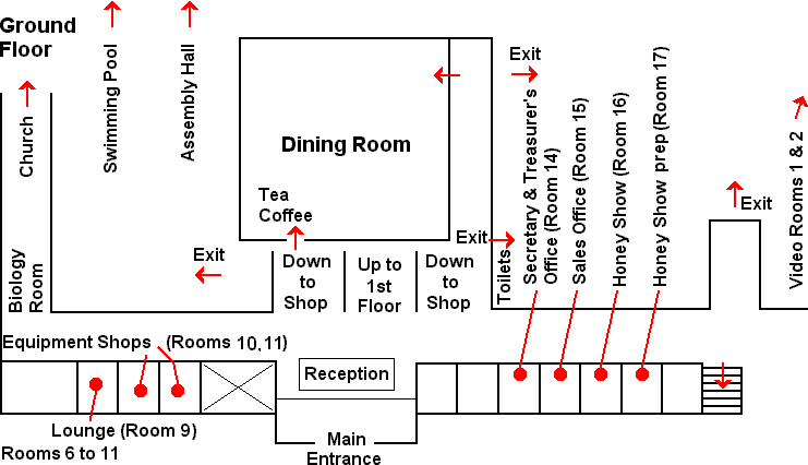 Layout of Ground Floor at Gormanston College