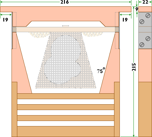 Adaptor to allow use of Kirchhain type frames in Half width B.S. nucs