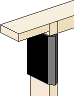 Plastic Hoffman adaptor in place on the outside of a straight side bar