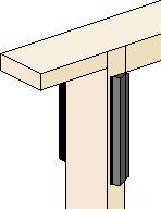 Plastic Hoffman adaptor in place on the inside of a straight side bar