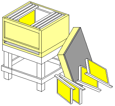 Hive prepared to receive a swarm