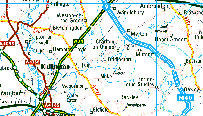 North Oxfordshire showing Islip