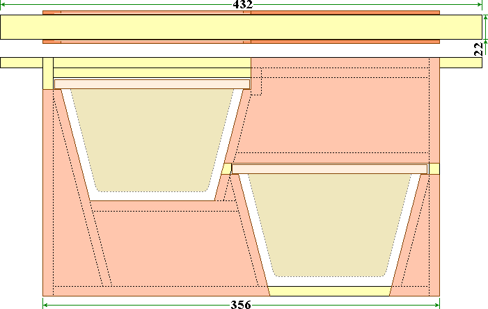 Prototype adaptor frame to suit Kirchhain nuc frames