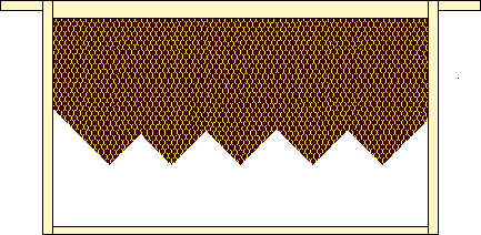 Miller frame produced from an old comb