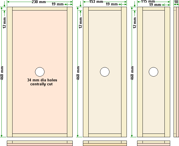 Coverboards for 2, 3, & 5 frame nucs