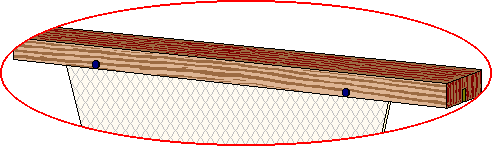 Sheet of plastic foundation assembled to top bar