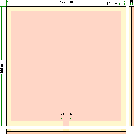 Top Bee Space Split Board or Wedmore board