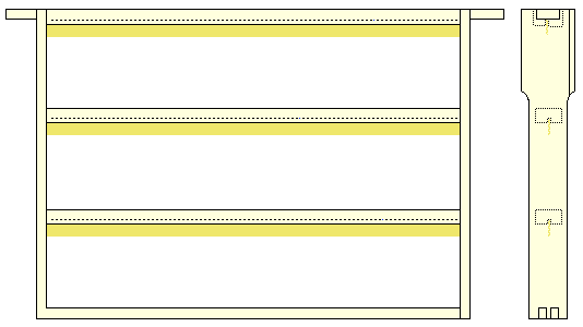 drawing of special cell size regression frame