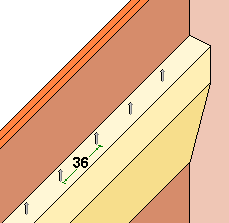 view showing frame runners with limiting pegs