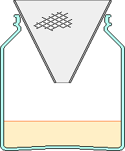 Cross section of Simon Rees wasp trap