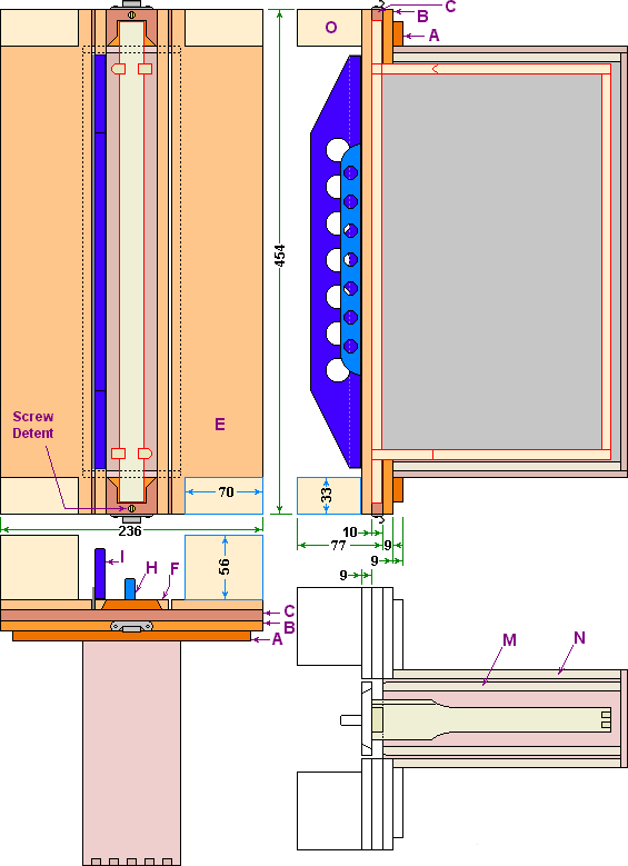 Complete Swarm Box Lid For Inserting Grafting Frames, with Additional View to aid assembly