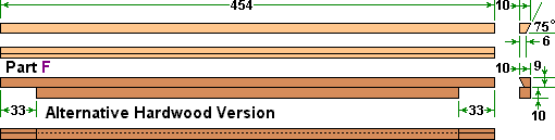 Part F and alternative machined hardwood version