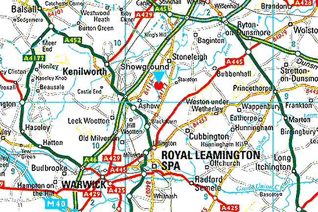 Stoneleigh surroundings map