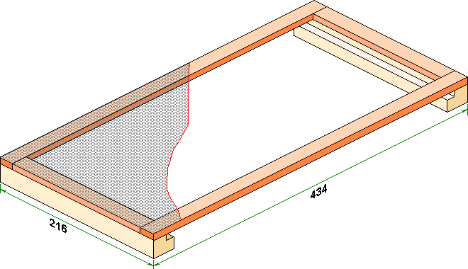 mesh covered base for swarm boxes