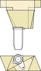 Virgin Introduction cell on wooden mount