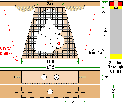 Wohlgemuth introduction frame for Kirchhain type nucs