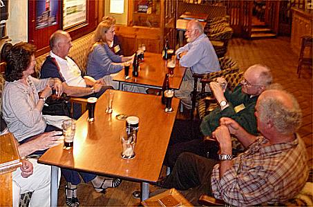 Group in Cock Tavern, photo... John Burgess