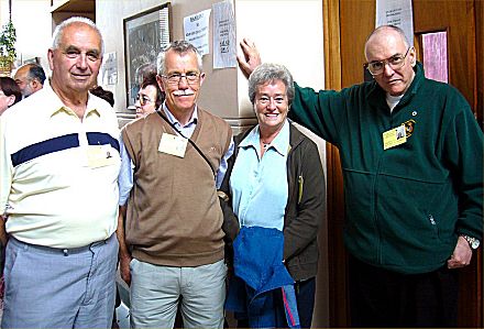 John, Graham, Brenda and Dave, photo... Dave Cushman