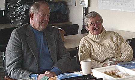 Ray and Ettamarie at Brooksby Bee Yard