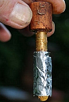 Stanley Cell Punch Protected by aluminium foil wrapping, Photo... Roger Patterson.