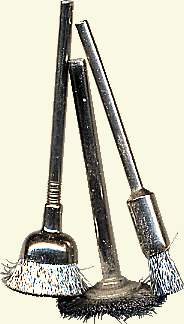 Steel wire brushes