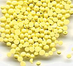 Sulphur pellets from sulphur candle