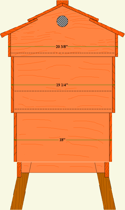 Rear Elevation of the CDB Hive